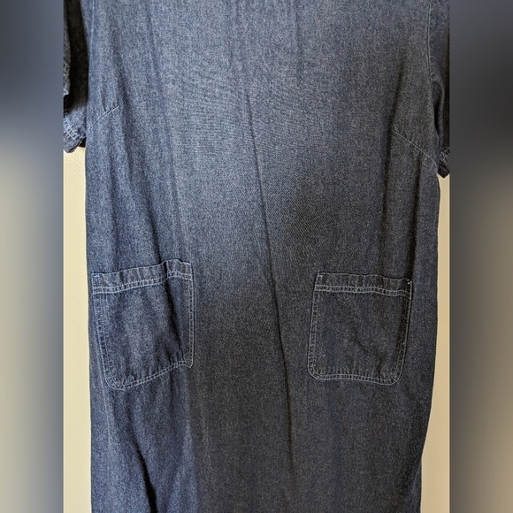 😄 Blair vintage denim dress with pockets sz L - Picture 2 of 5